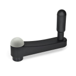 Handzwengel met vierkant GN 670-100-V12-DGR Elesa PA SG/Kap GR