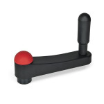Handzwengel met vierkant GN 670-100-V12-DRT Elesa PA SG/cap RT