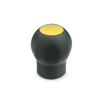 Ball handle, cover cap yellow GN 675.1-43-M10-DGB Softline, Elesa