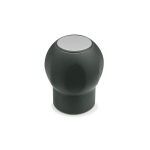 Ball handle, grey cover cap GN 675.1-43-M10-DGR Softline, Elesa