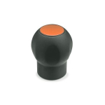 Ball handle, cover cap orange GN 675.1-43-M10-DOR Softline, Elesa