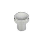 Knop zonder rand GN 676.5-21-M4-A Mat gestraald roestvrij staal