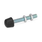 Drukschroef GN 708.1-M8-68-B-ST Ronde rubberen buffer