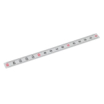 Scale with vertical digits GN 711-KUS-100-S-O Plastic with silver backing