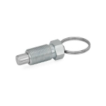 Indexing plunger with pull ring GN 717-3-M6-A-ST