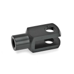 Clevis DIN 71752-4-8-M4-AL Black anodised aluminium