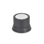 Drehknopf mit Markierungspfeil GN 726.2-34-B8-A-1 mit Druckschraube