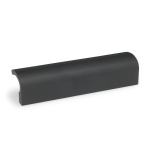 Handgreepstrip GN 730-110-SW Aluminium zwart RAL 9005
