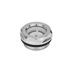 Oliekijkglas met reflector GN 743.1-32-M42X1,5-A Aluminium, ESG-glas, FPM, 180°C