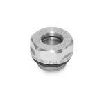 Oliekijkglas volgens ATEX GN 743.6-11-G3/8 Aluminium, ESG-glas, FPM, 150°C