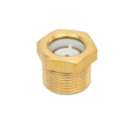 Oliekijkglas met reflector GN 743.7-11-R3/8-A Meten, floatglas, NBR, 100°C