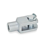Gabelgelenk mit Bolzen & KL-Sicherung GN 751-12-24-M12L-KL