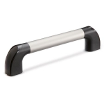 Bow handle with cover caps GN 767.1-35-300-DSG Handle tube anodised aluminium