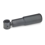 Draaibare handgreep GN 798.3-KT-24 Staal, greep PA zwart