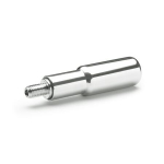Draaibare cilindergreep GN 798-AL-18-M6 PA SW, aluminium, stalen asdeel
