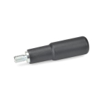 Zylindergriff drehbar GN 798-KT-16-M6 PA SW, Alu, Achsteil Stahl