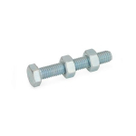 Andrückschraube ohne Kappe GN 807-M4-23-A Schraube DIN 933 8.8 verz