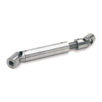 Universal joint shaft with plain bearing GN 808.2-25-K12-200-70 Bore and groove