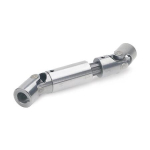 Cardanas met naaldlager GN 808.3-25-K12-200-70 Boring en groef