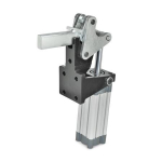 Pneumatische klem GN 863-1000-EPV-M Massieve klemarm, magnetische zuiger