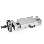 Adjustable slide with handwheel GN 900-80-195-75-H-2