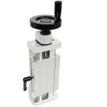 Adjustable slide with handwheel GN 900-80-220-100-HR-2 Position indicator