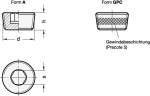 Schroefplug, conische draad DIN met GPC-coating