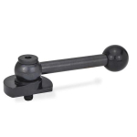 Clamping bolt with ball handle GN 918.1-40-GV-R