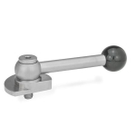 Clamping latch with ball handle, left GN 918.6-40-GV-L stainless steel