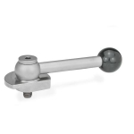 Clamping latch with ball handle, left GN 918.7-40-GV-L stainless steel