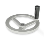 Handrad mit drehbarem Zylindergriff GN 949-125-K12-D Edelstahl