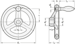 Handwheel GN 950.6-100-B10-A stainless steel