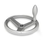 Handrad mit festem Ballengriff GN 950.6-140-K14-F Edelstahl