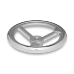 Handwheel without handle DIN 950-AL-250-B22-A Aluminium, bore