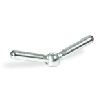 Clamping nut, double-armed GN 99.7-16-M8 Steel, matt blasted