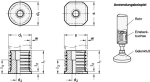Contactdoos GN 992-D20-M8 voor ronde constructiebuis