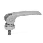 Exzenterspanner GN 927.7-63-M5-16-A Edelstahl, Auflagescheibe verstellbar