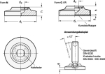 Foot plate without plastic cap GN 6311.3-50-11,5-N
