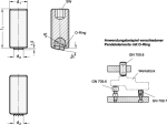 Pendelelement mit Stahlkugel GN 709.8-M12-25-B Druckfläche plan