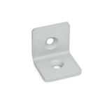 90° angle with countersunk holes GN 967-20-20-L-1-SR silver KU-coated