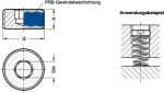 Verschlusschraube GN 252.5-M20X1,5-PRB Polyamid-Rundumbeschichtung