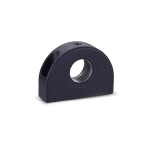 Bevestigingsstuk, zwart GN 412.1-35-M10X1-1