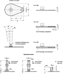 Levelling foot with mounting bracket GN