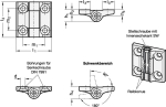 Adjustable hinge friction GN 437-ZD-40-40-A-SW black