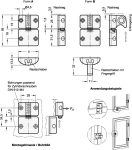 Door latch GN 449-38-A-SW Elesa 627001