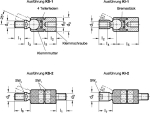 Ball joint GN 782-M6-KS-2 AG, ball with external thread