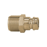 Temperature control plug-in nipple DN9, AG 1/2", L 31 mm Brass, with shut-off valve
