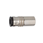 Quick-release coupling NW10, IG L Nickel-plated brass