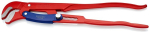 Pipe wrench S-jaw with quick adjustment 560 mm, 2", red powder-coated Knipex 83 60 020