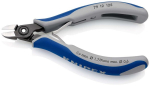 Electronics side cutter small bevelled 125 mm, burnished, round head, MK handle Knipex 79 12 125